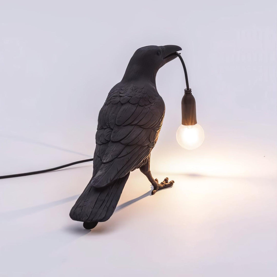 Lampa stołowa z żywicy Kruka