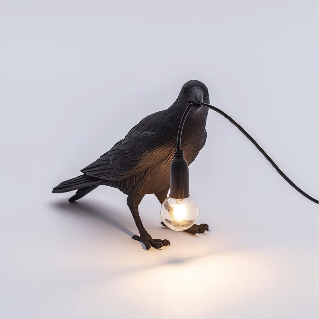 Lampa stołowa z żywicy Kruka