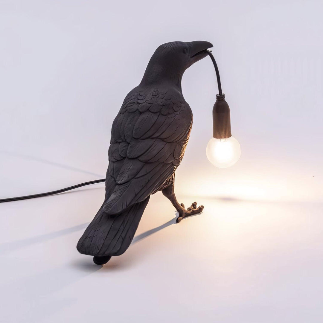 Lampa stołowa z żywicy Kruka