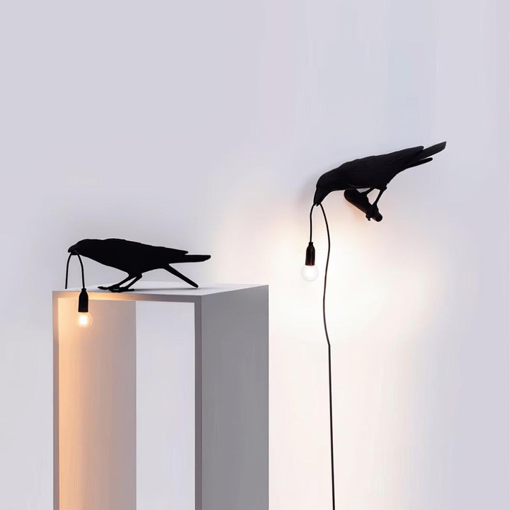 Lampa stołowa z żywicy Kruka