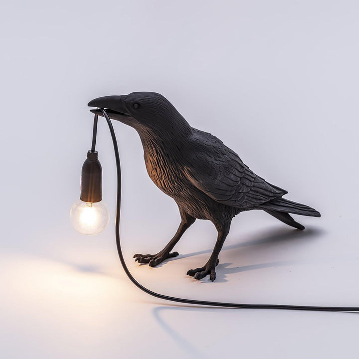 Lampa stołowa z żywicy Kruka