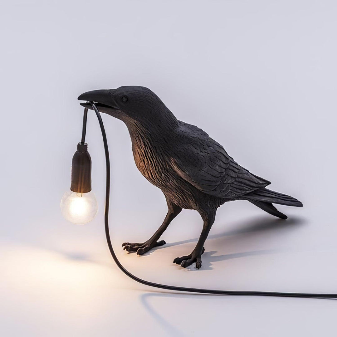 Lampa stołowa z żywicy Kruka