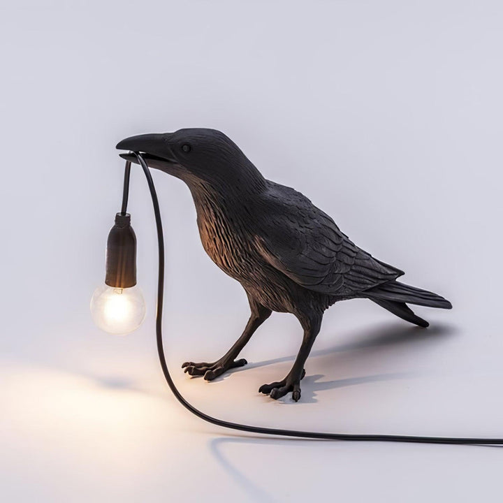 Lampa stołowa z żywicy Kruka