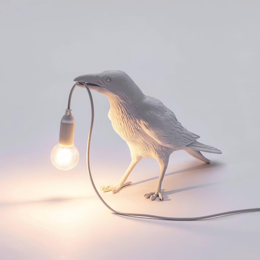 Lampa stołowa z żywicy Kruka