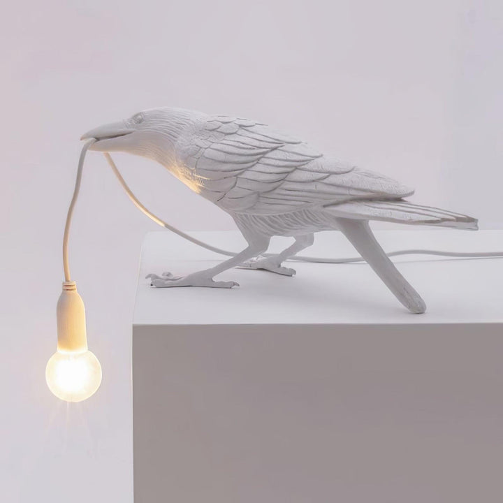 Lampa stołowa z żywicy Kruka