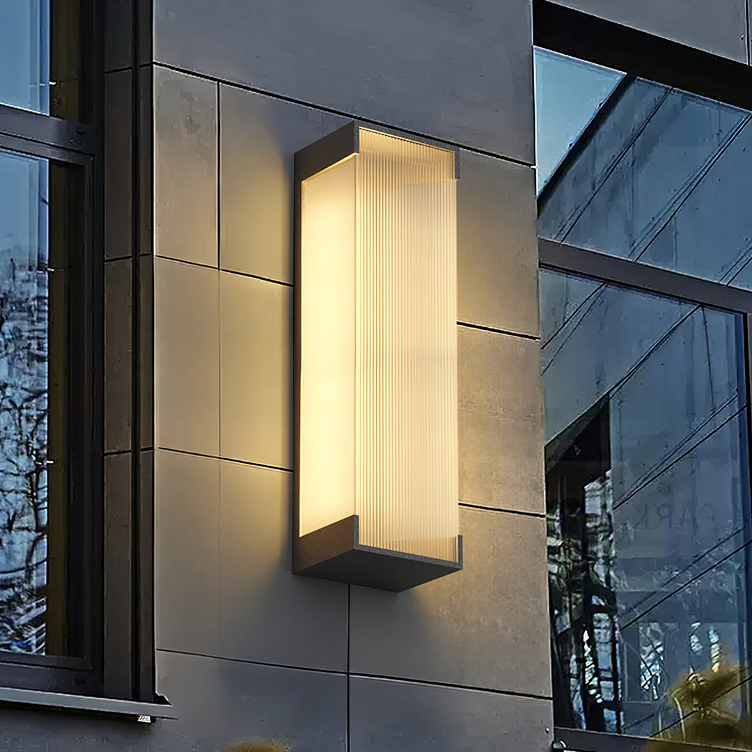 Prostokątna Zewnętrzna Lampa Ścienna