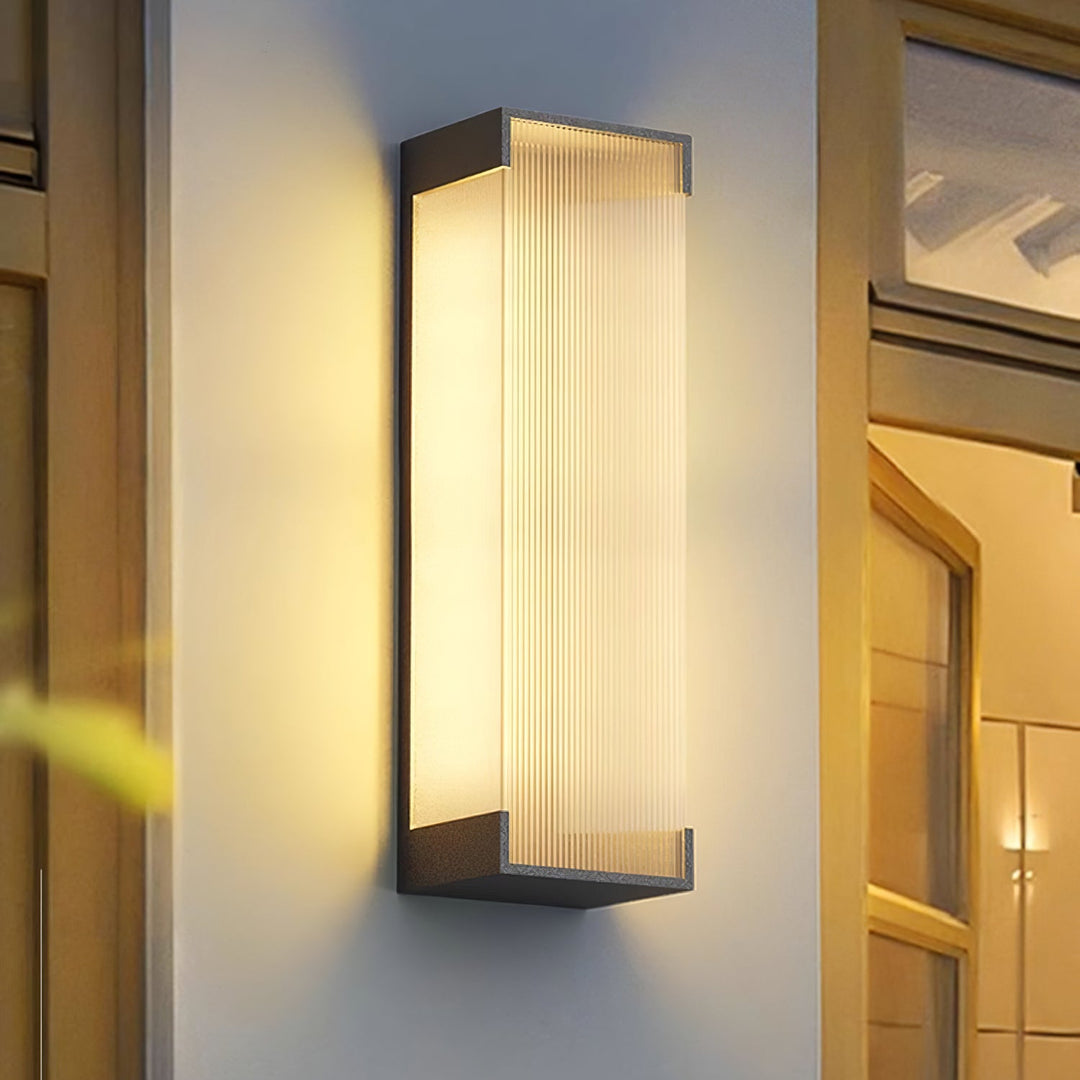 Prostokątna Zewnętrzna Lampa Ścienna