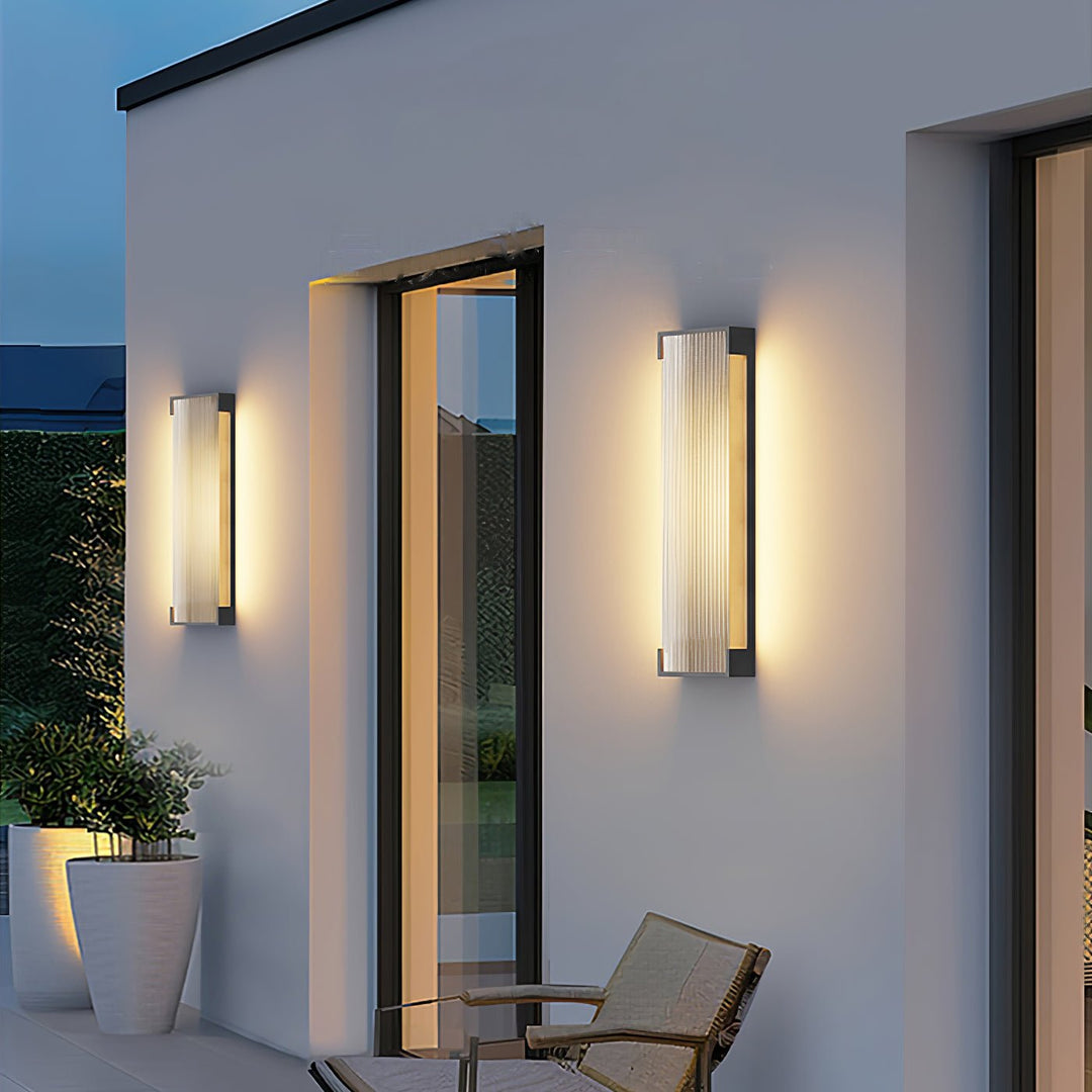 Prostokątna Zewnętrzna Lampa Ścienna