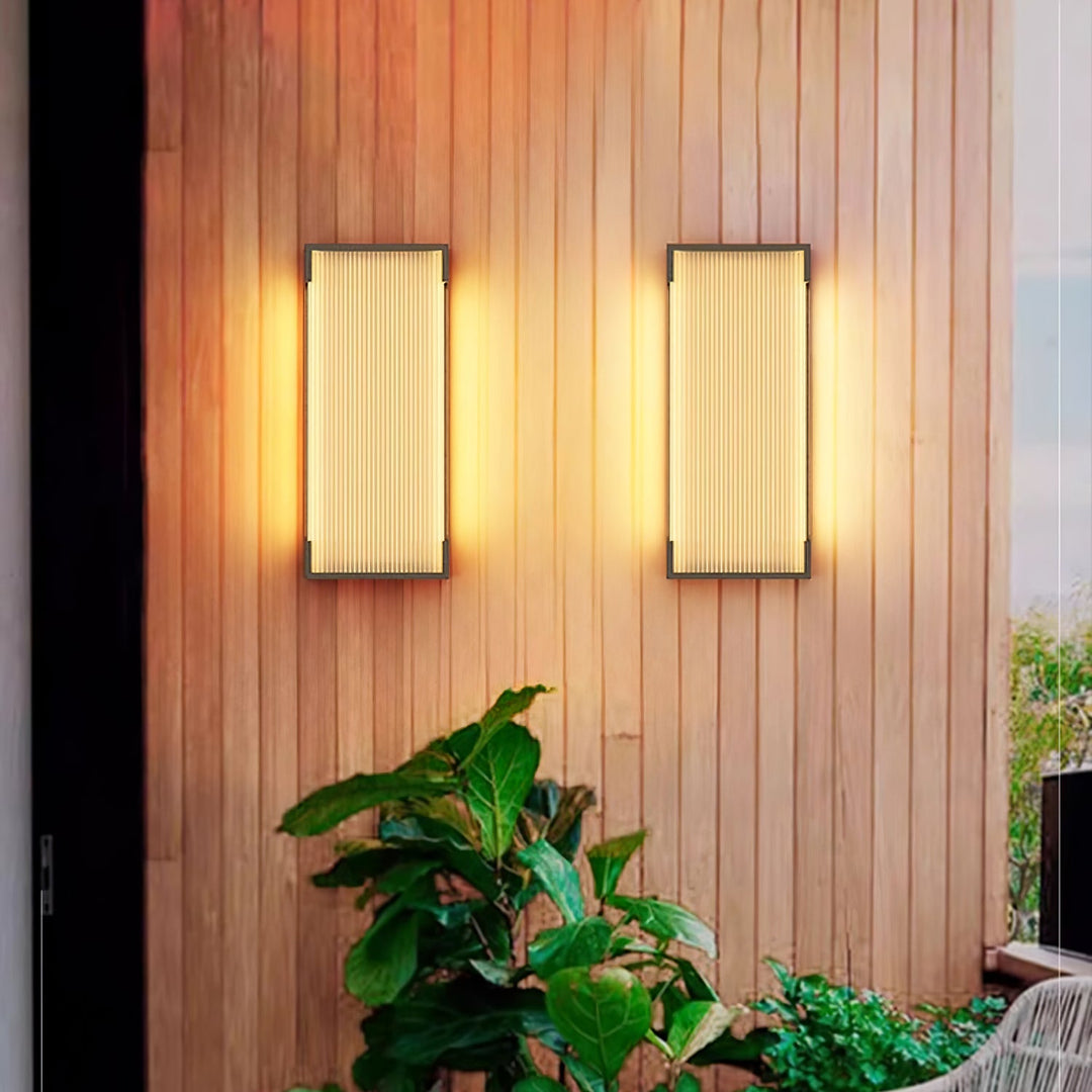 Prostokątna Zewnętrzna Lampa Ścienna