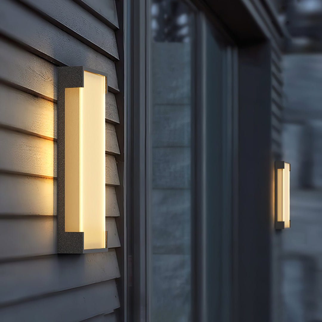 Prostokątna Zewnętrzna Lampa Ścienna