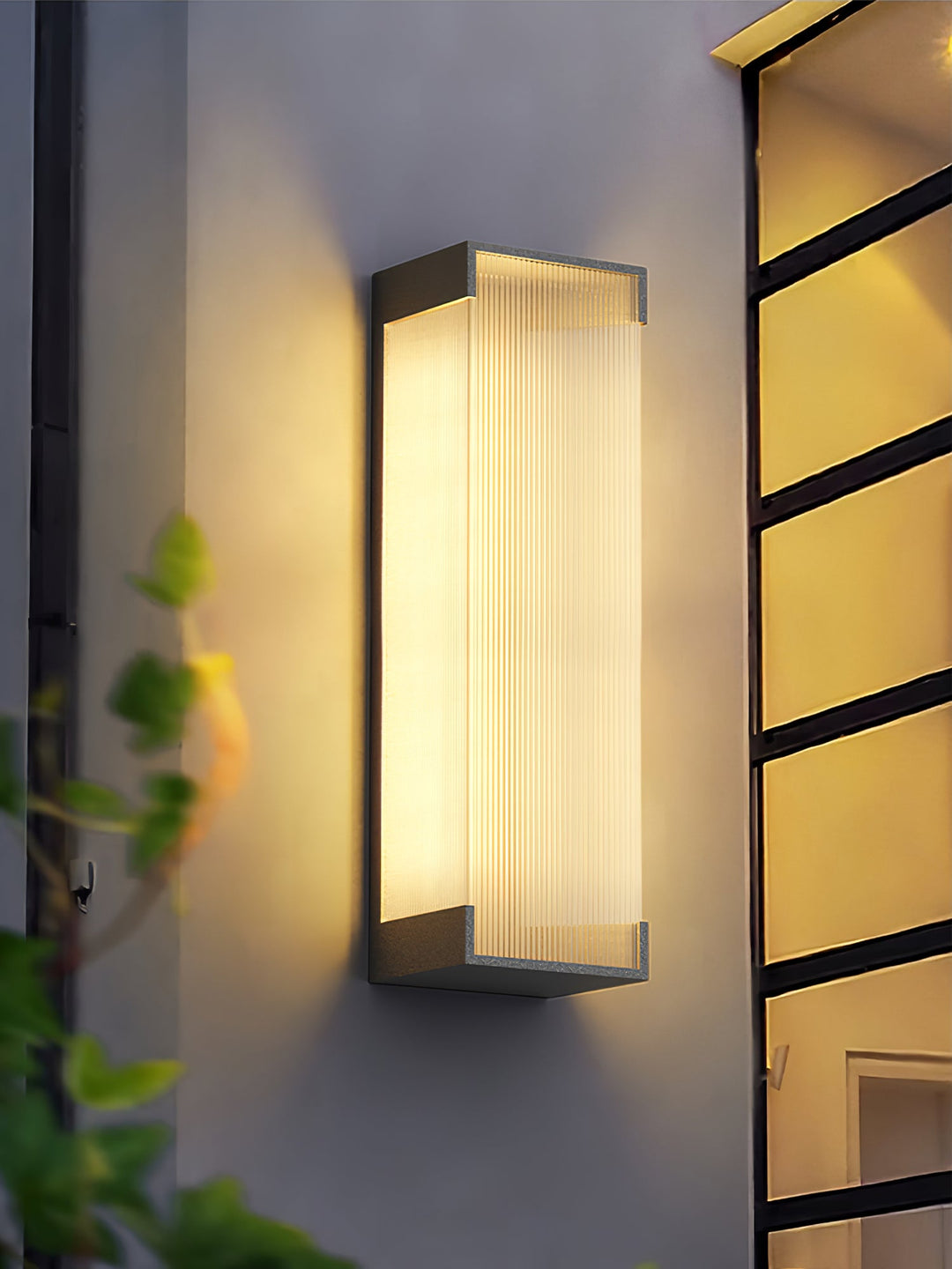 Prostokątna Zewnętrzna Lampa Ścienna