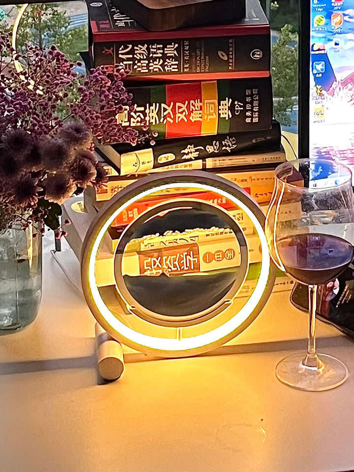 Relaksująca Lampa Stolikowa z Piaskiem