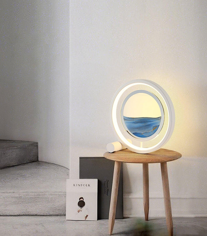 Relaksująca Lampa Stolikowa z Piaskiem