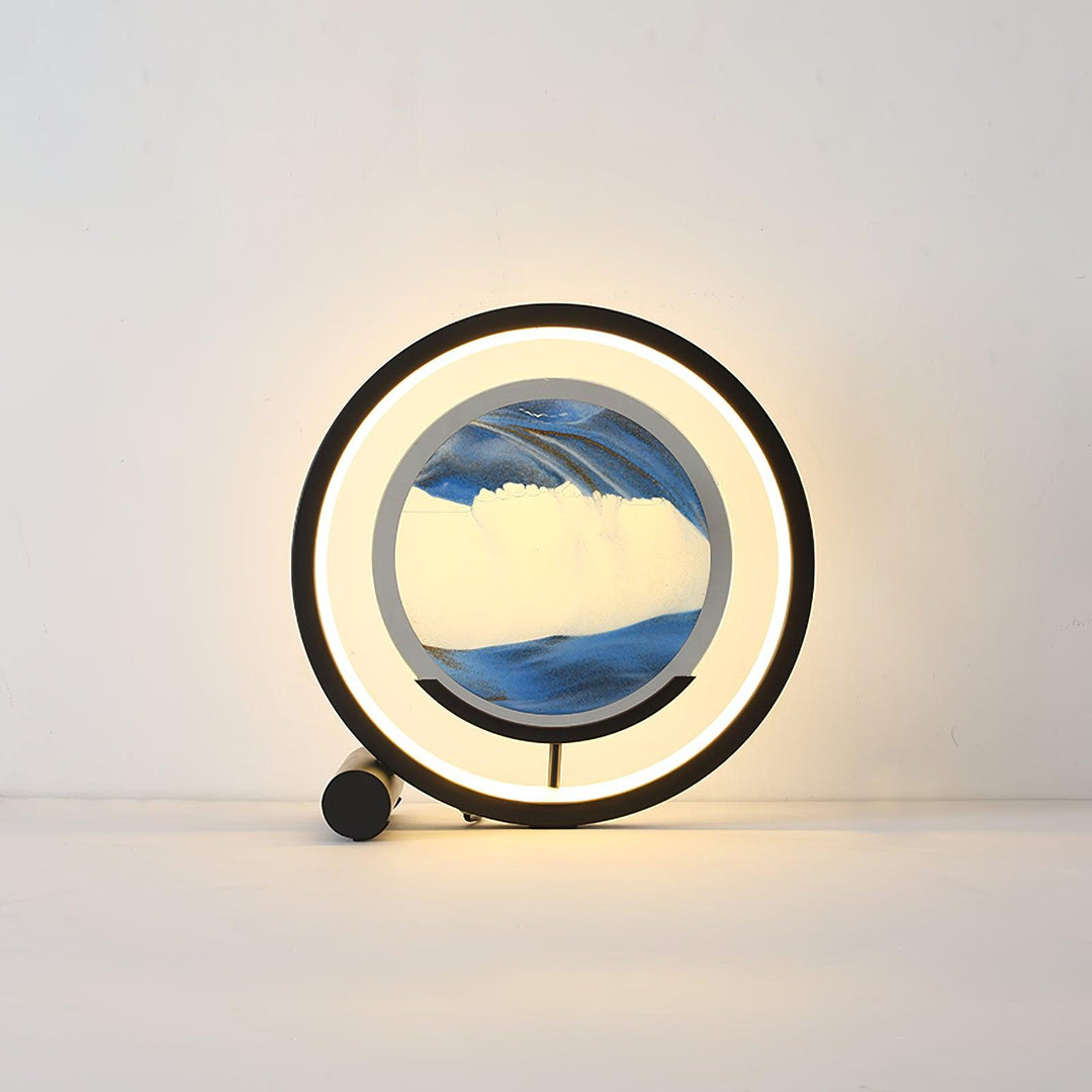 Relaksująca Lampa Stolikowa z Piaskiem