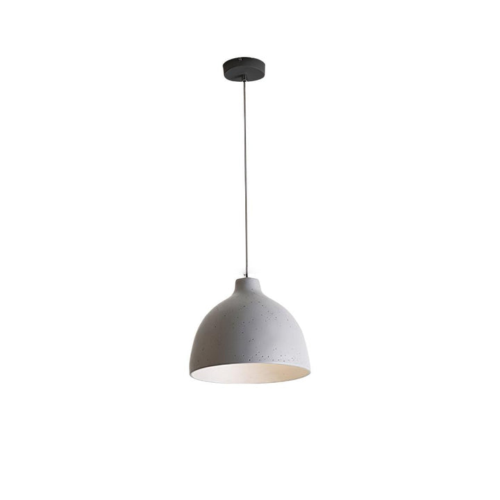 Lampa wisząca z żywicy w kształcie miski