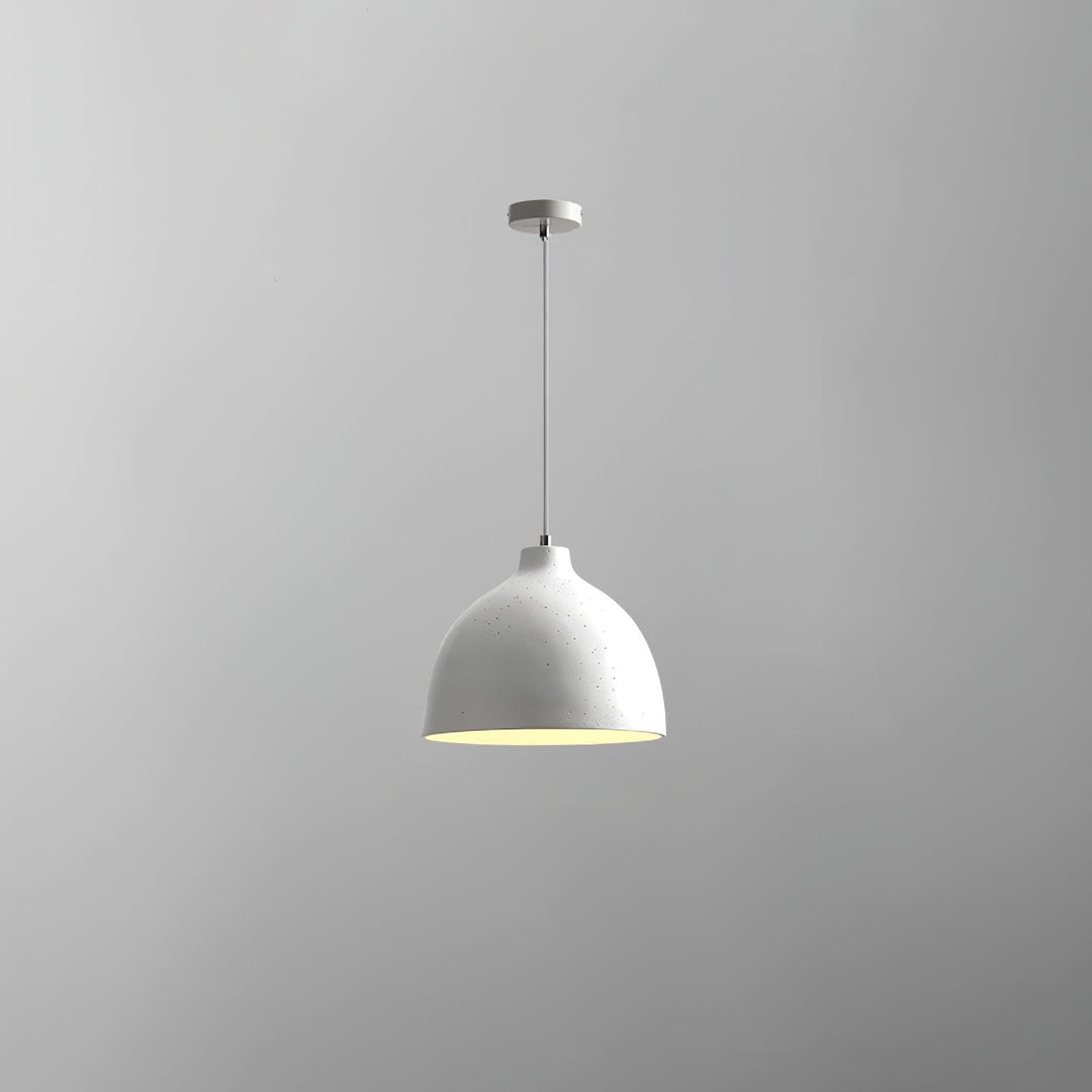 Lampa wisząca z żywicy w kształcie miski