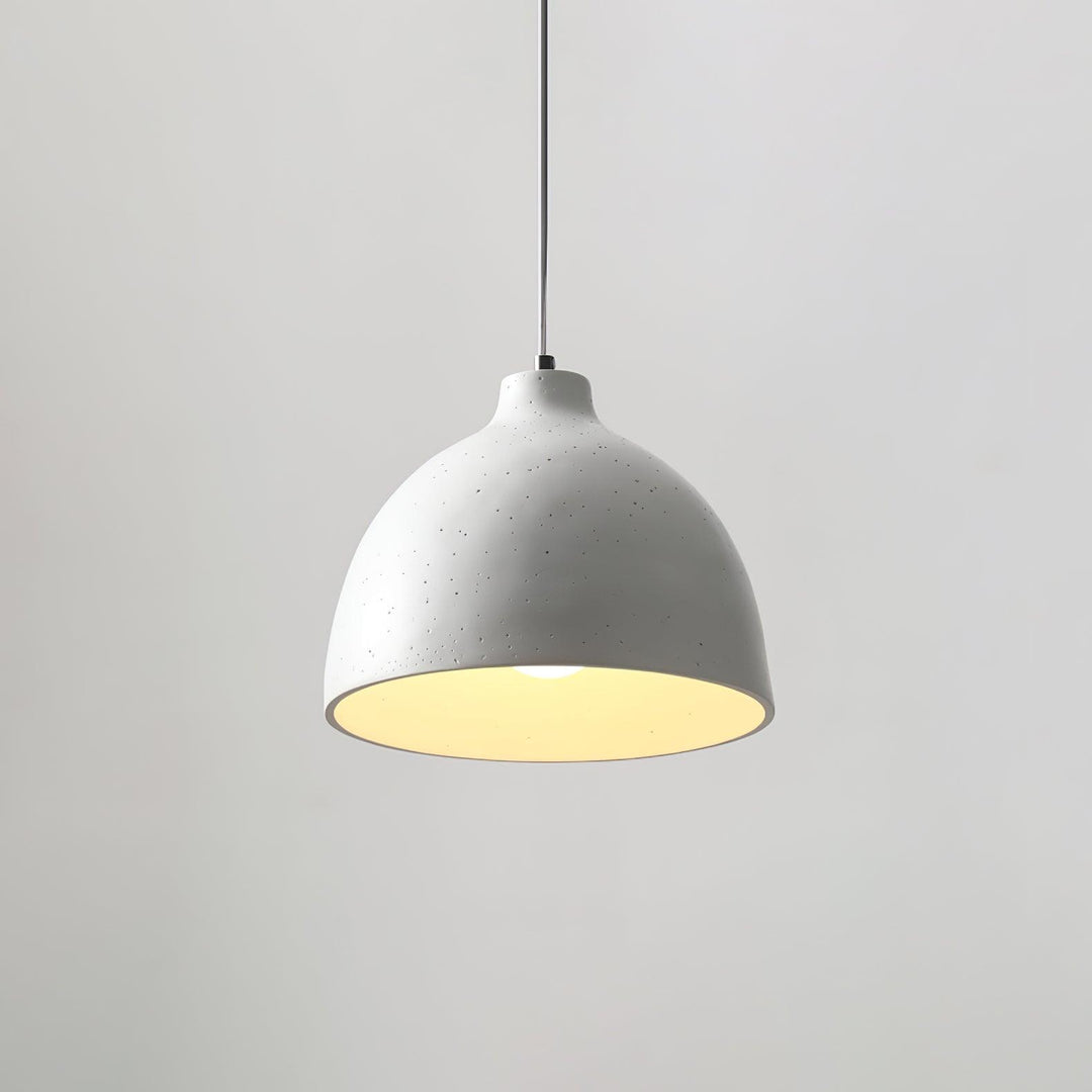 Lampa wisząca z żywicy w kształcie miski