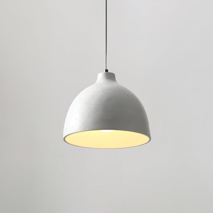 Lampa wisząca z żywicy w kształcie miski