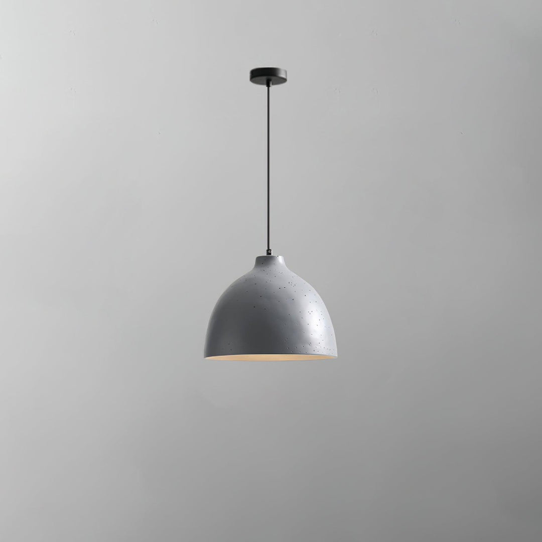 Lampa wisząca z żywicy w kształcie miski