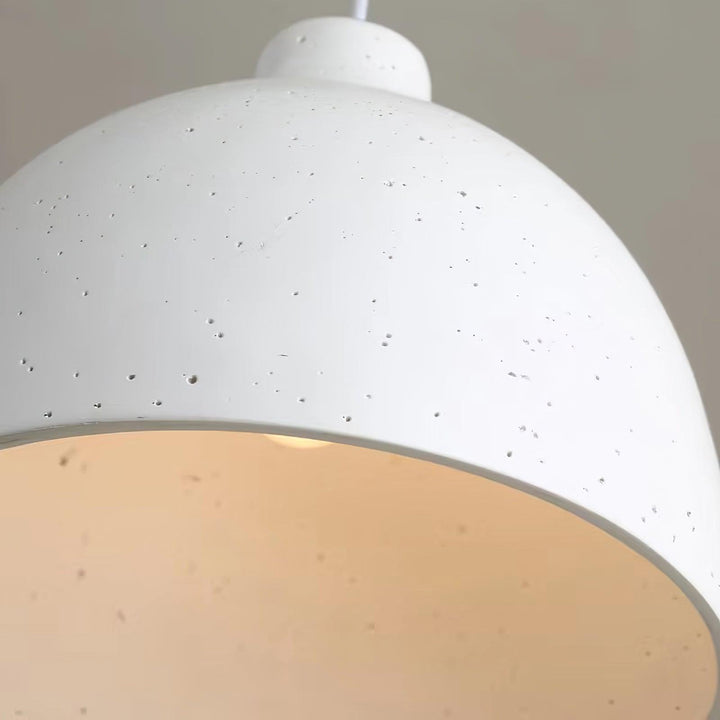 Lampa wisząca z żywicy w kształcie miski