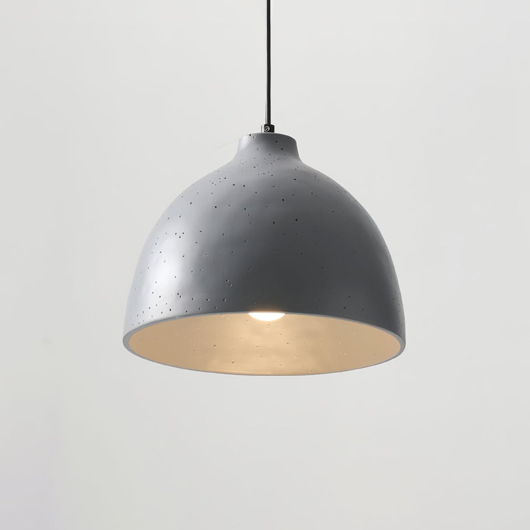 Lampa wisząca z żywicy w kształcie miski