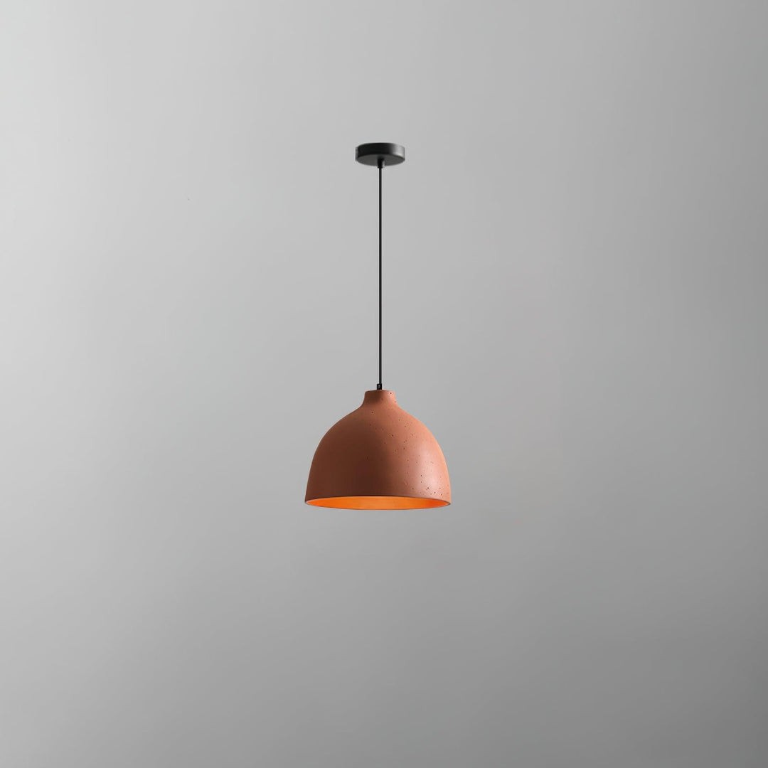 Lampa wisząca z żywicy w kształcie miski