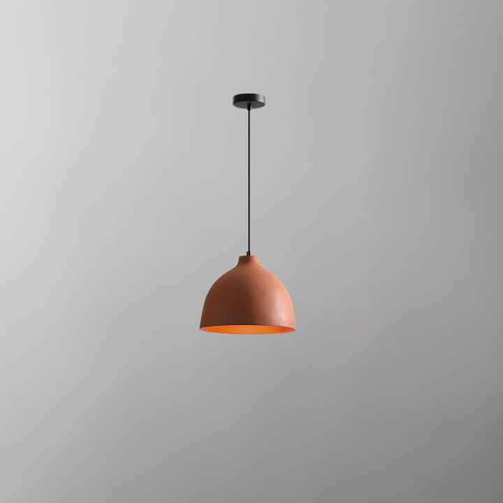 Lampa wisząca z żywicy w kształcie miski