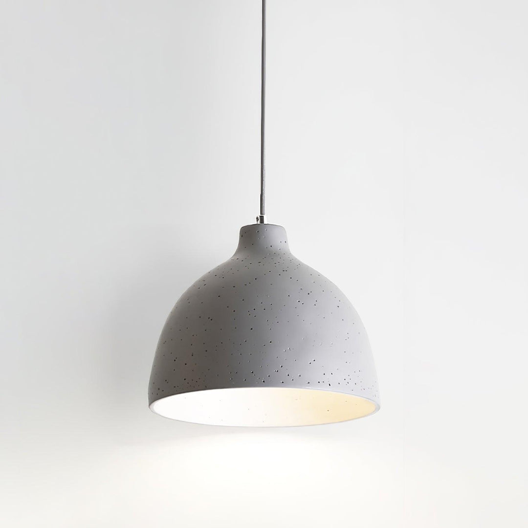 Lampa wisząca z żywicy w kształcie miski