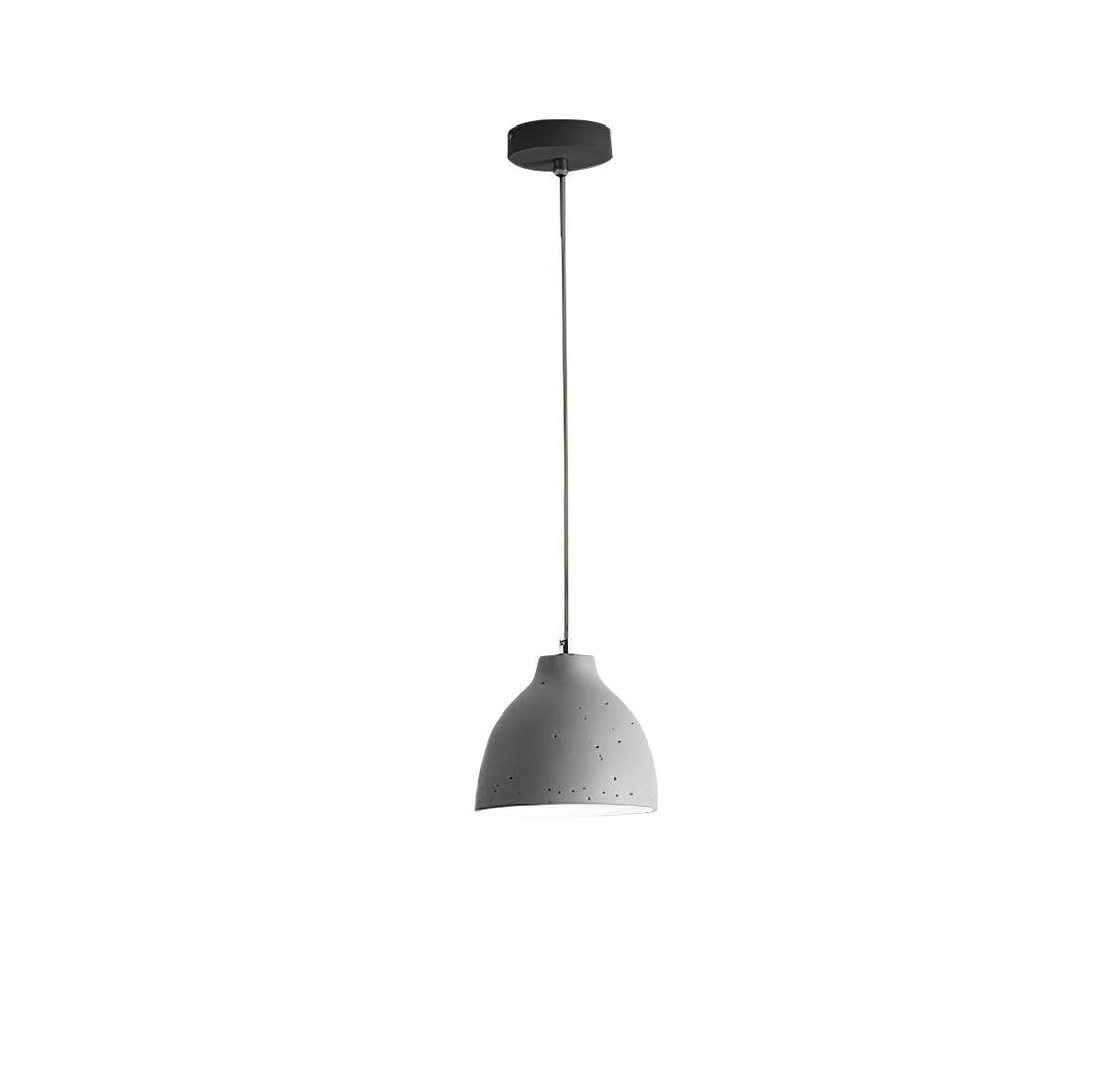Lampa wisząca z żywicy w kształcie miski
