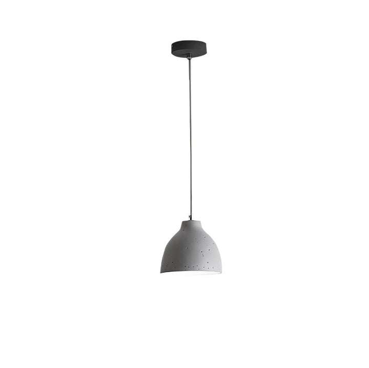 Lampa wisząca z żywicy w kształcie miski