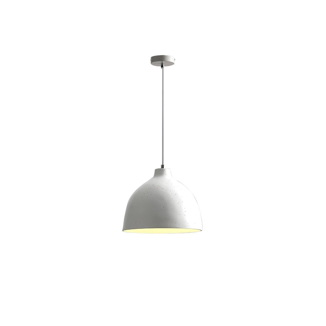 Lampa wisząca z żywicy w kształcie miski