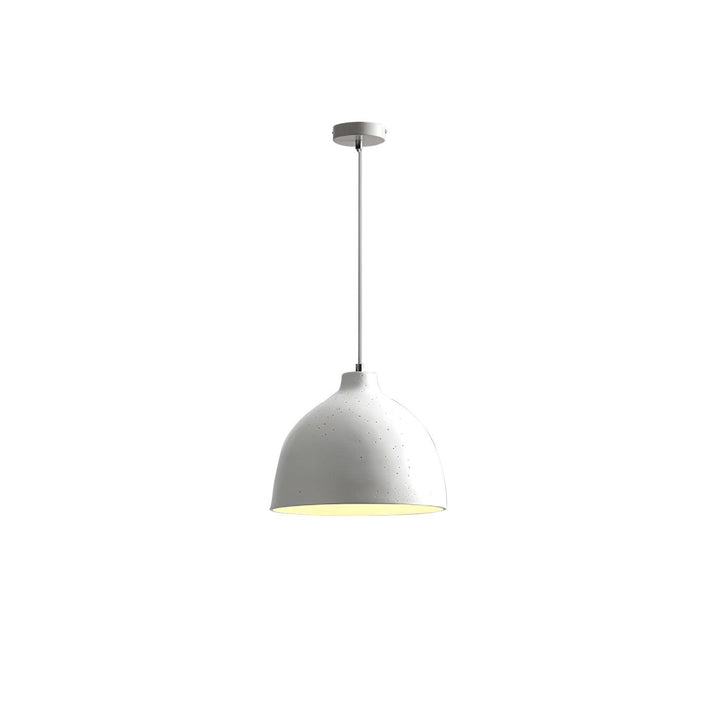 Lampa wisząca z żywicy w kształcie miski