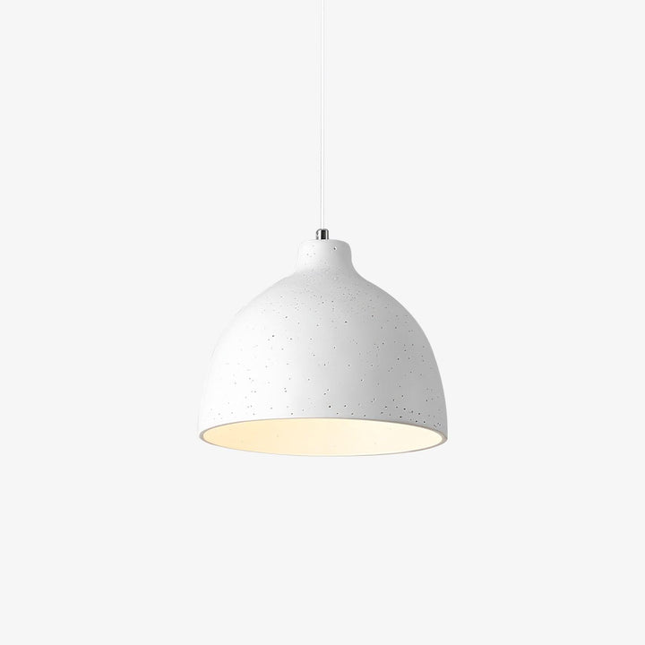 Lampa wisząca z żywicy w kształcie miski