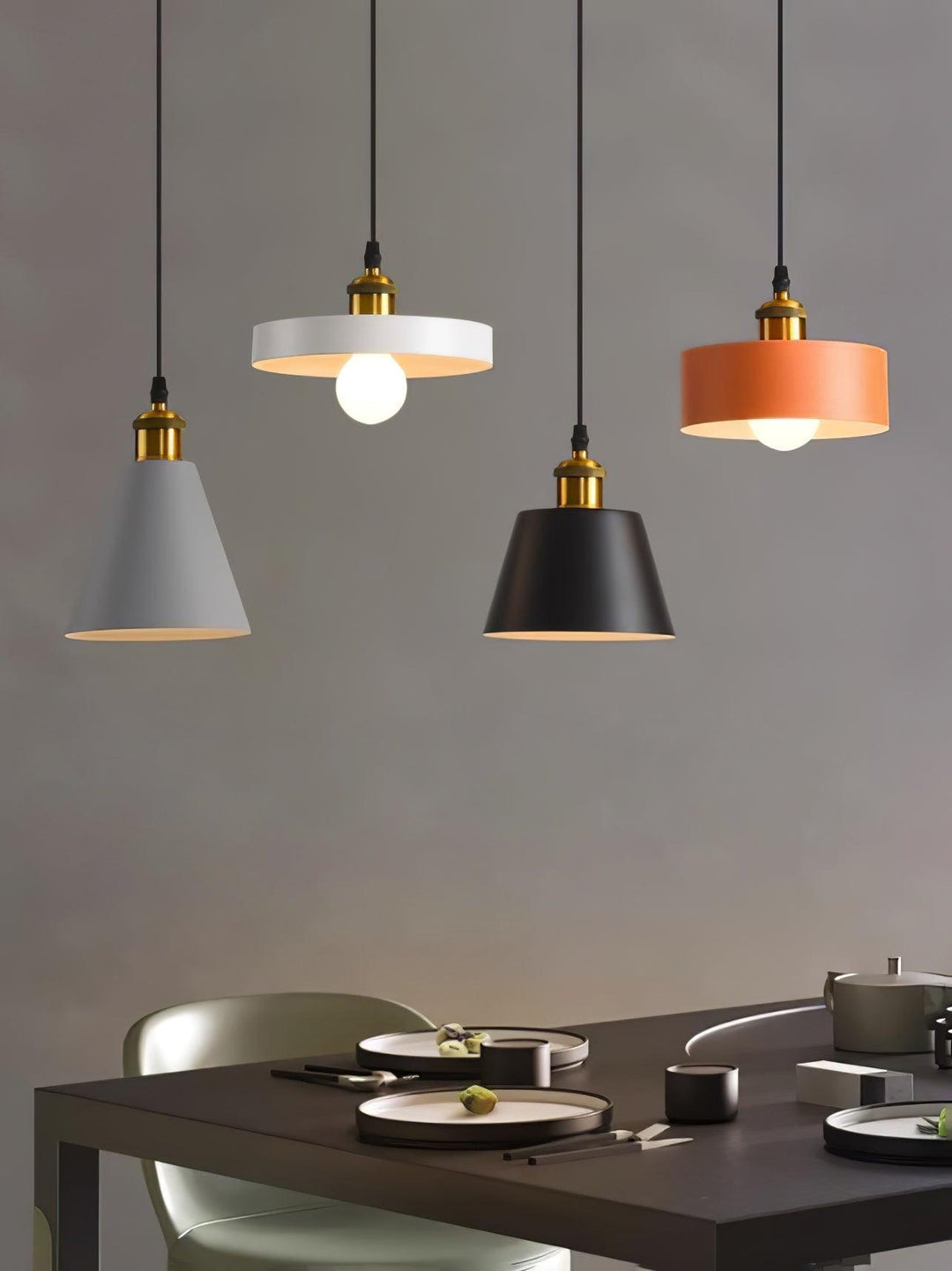 Lampa Wisząca Geometriczna z Żywicy