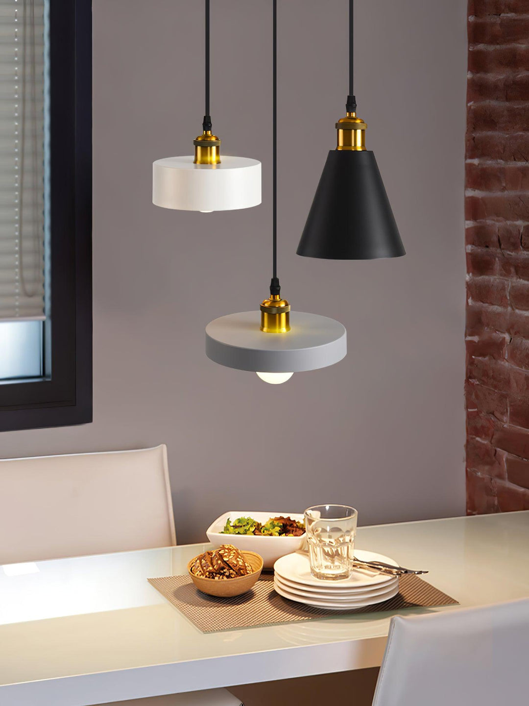 Lampa Wisząca Geometriczna z Żywicy