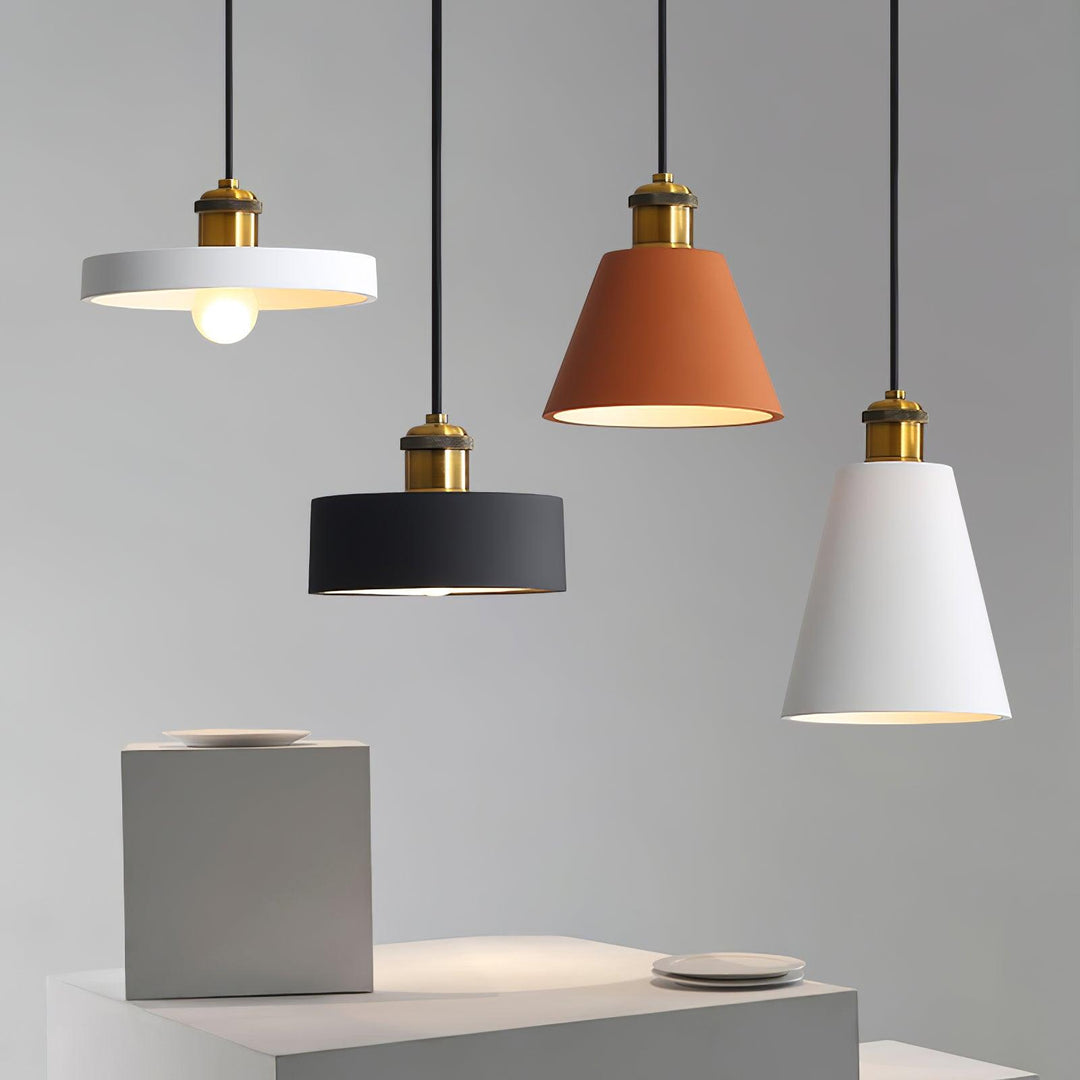 Lampa Wisząca Geometriczna z Żywicy