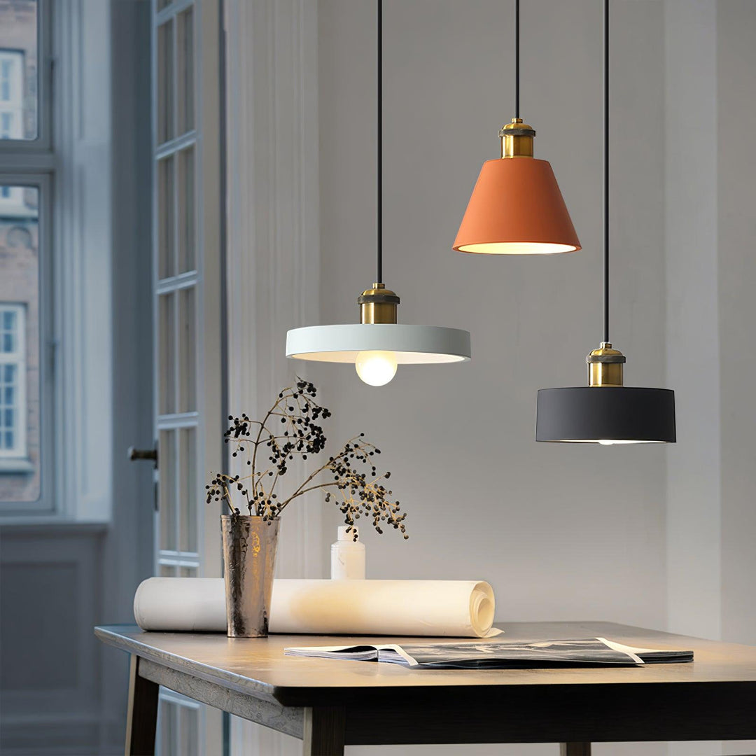 Lampa Wisząca Geometriczna z Żywicy