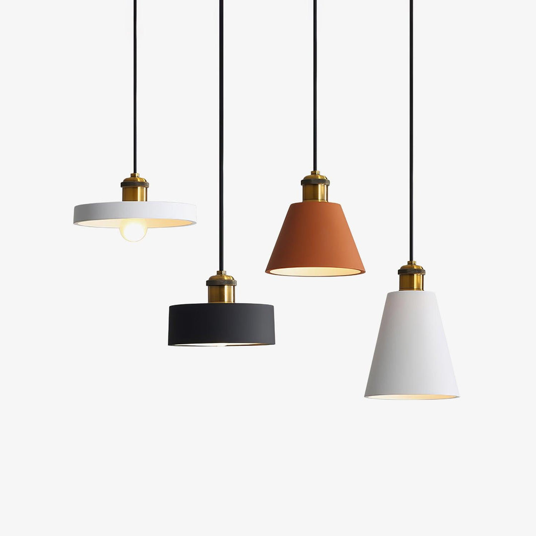 Lampa Wisząca Geometriczna z Żywicy