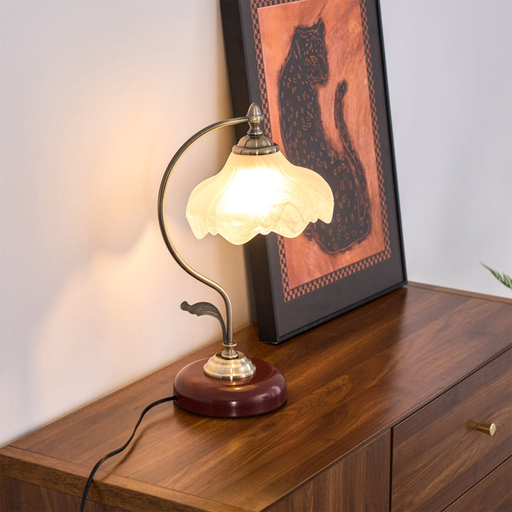 Lampa Stołowa Vintage Laiton