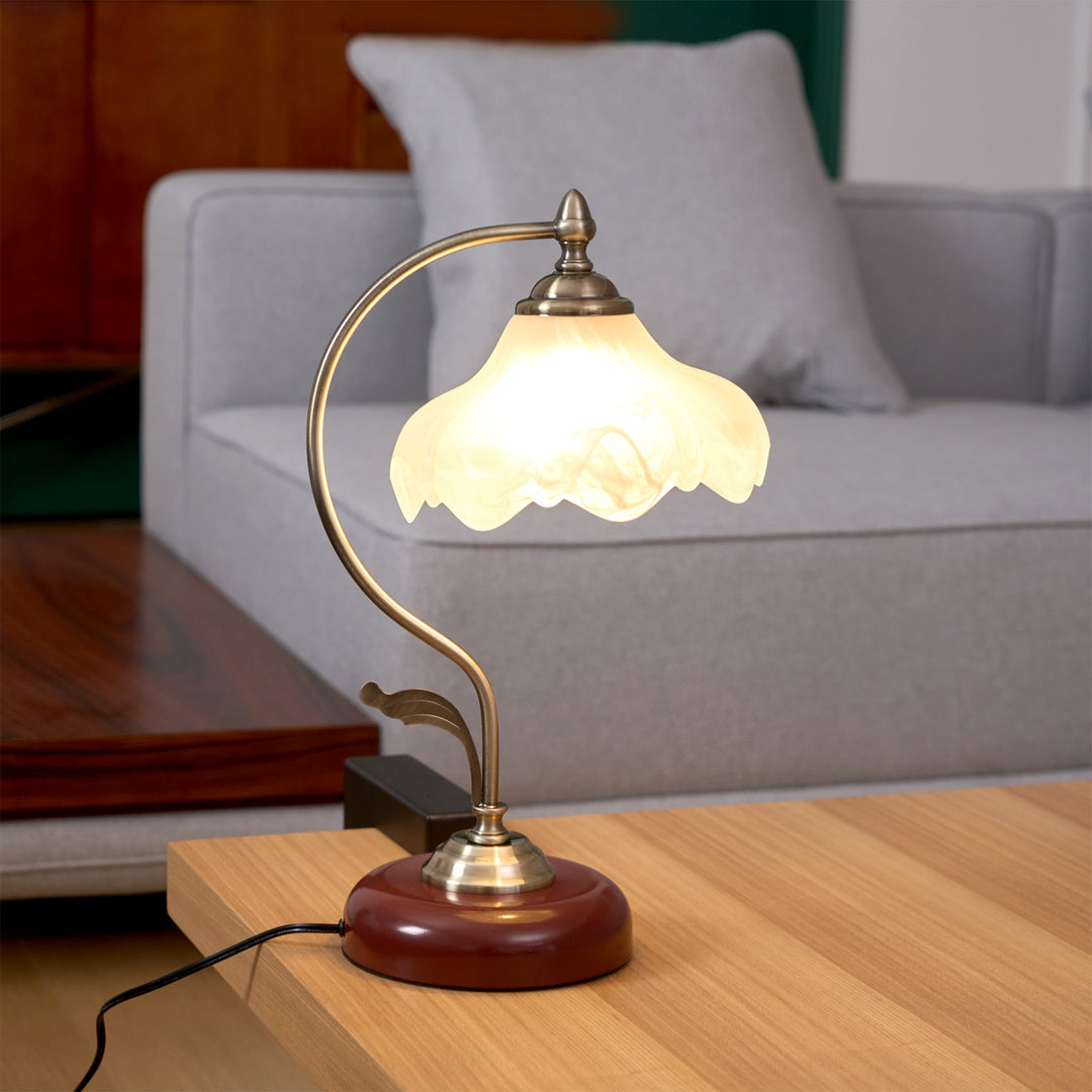 Lampa Stołowa Vintage Laiton