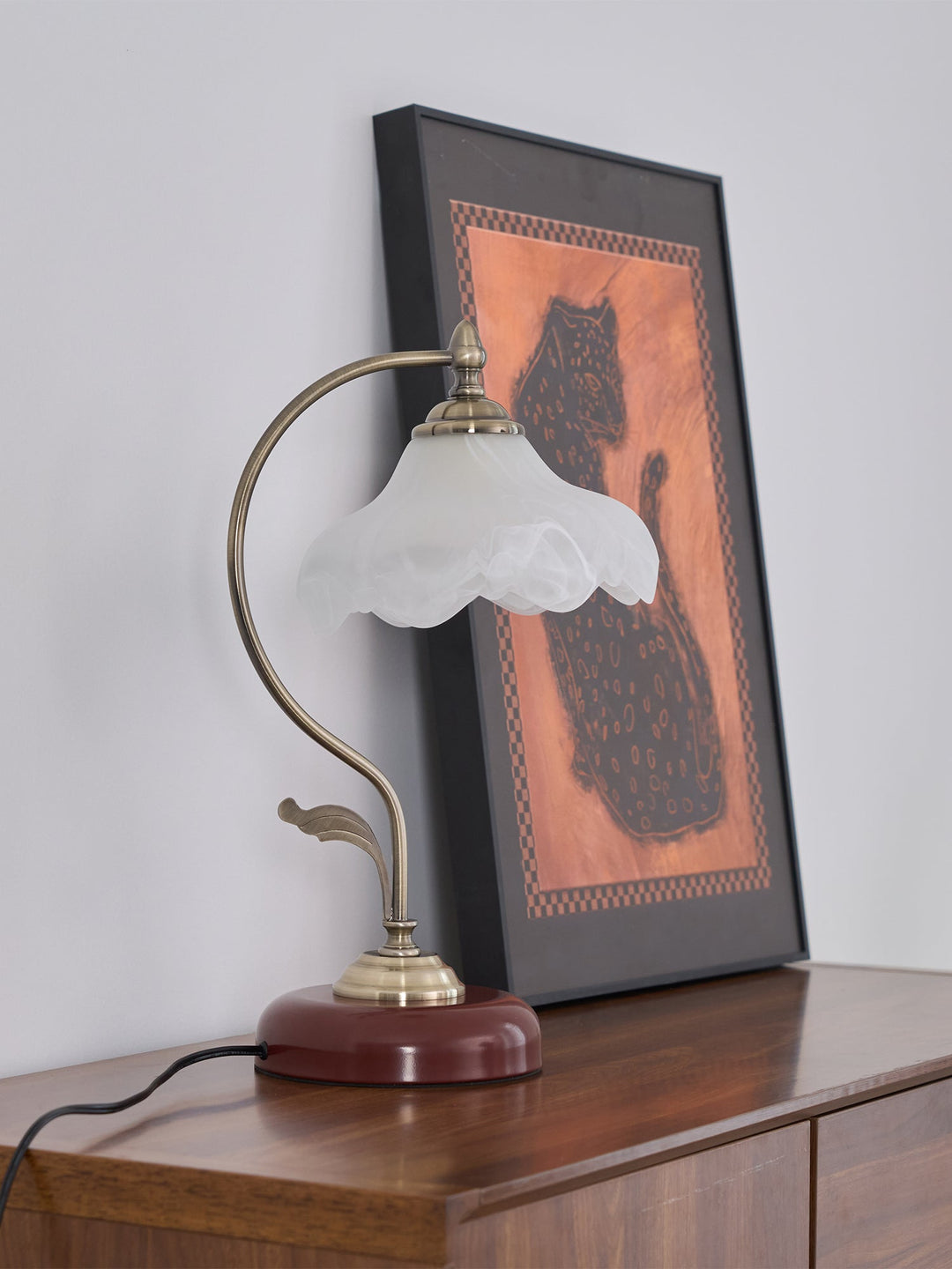Lampa Stołowa Vintage Laiton