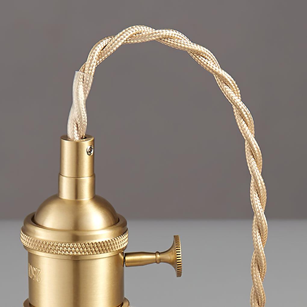 Lampa wisząca z żebrowanym kloszem