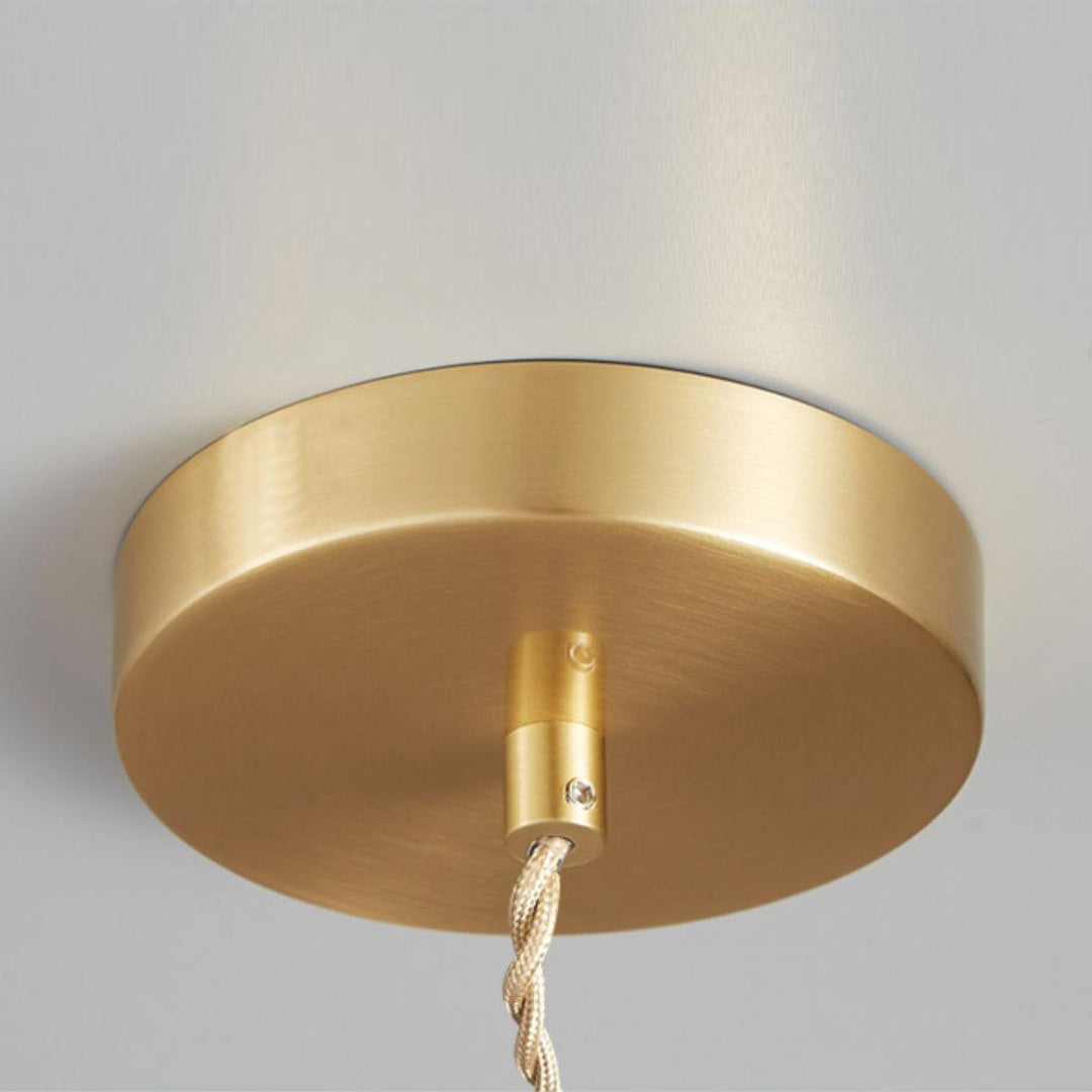 Lampa wisząca z żebrowanym kloszem