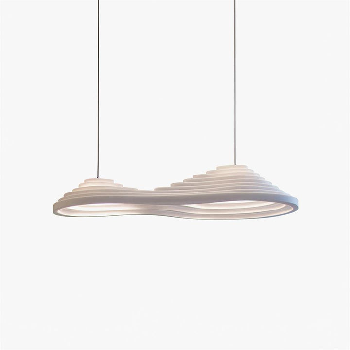 Lampa wisząca akustyczna z akrylu w kształcie pola ryżowego
