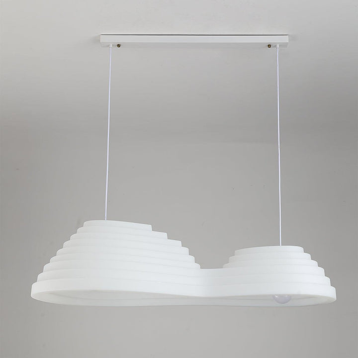 Lampa wisząca akustyczna z akrylu w kształcie pola ryżowego