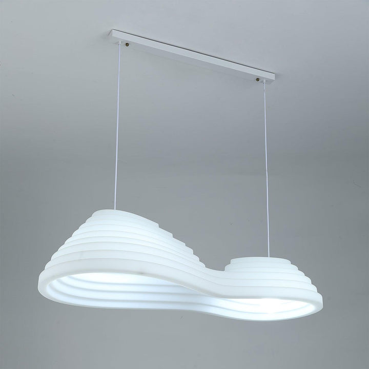 Lampa wisząca akustyczna z akrylu w kształcie pola ryżowego