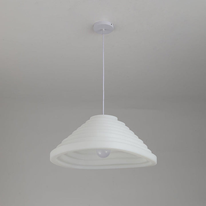 Lampa wisząca akustyczna z akrylu w kształcie pola ryżowego