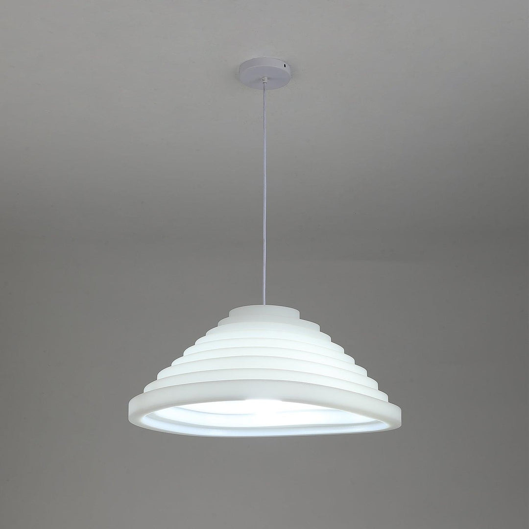 Lampa wisząca akustyczna z akrylu w kształcie pola ryżowego