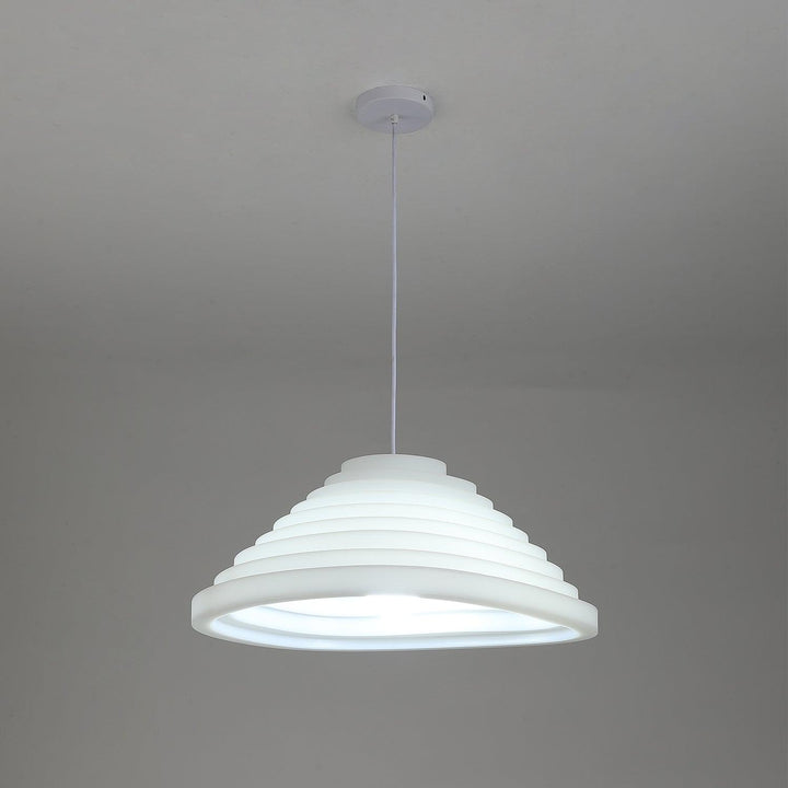 Lampa wisząca akustyczna z akrylu w kształcie pola ryżowego