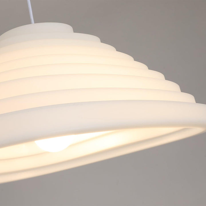 Lampa wisząca akustyczna z akrylu w kształcie pola ryżowego
